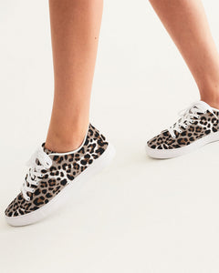 SMF Leopard Print Feminine Faux-Leather Sneaker