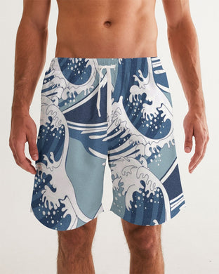 SMF Waves Pattern Masculine Swim Trunk
