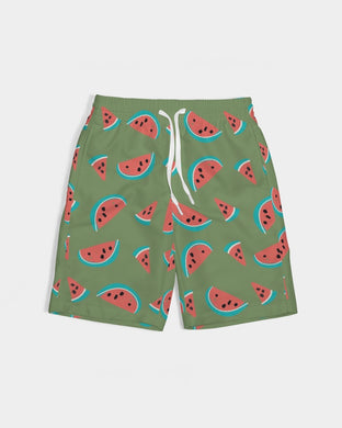 Watermelon Masculine Youth Swim Trunk