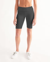 Load image into Gallery viewer, DARK GRAY Women&#39;s Mid-Rise Bike Shorts