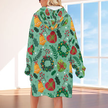 Load image into Gallery viewer, SMF Feminine Adult Hooded Holiday Blankets