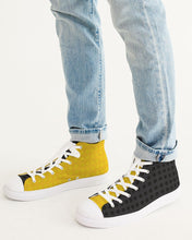 Load image into Gallery viewer, SMF Yellow Masculine Hightop Canvas Shoe