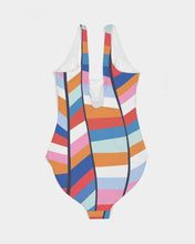 Load image into Gallery viewer, SMF Rainbow Feminine One-Piece Swimsuit