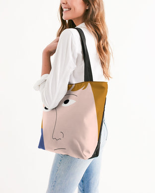I'M FINE Canvas Zip Tote