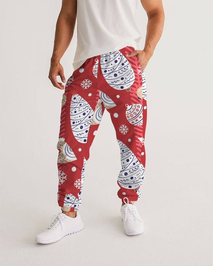 Red Christmas Masculine Track Pants