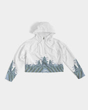 Load image into Gallery viewer, Ocean Waves Women's Cropped Windbreaker
