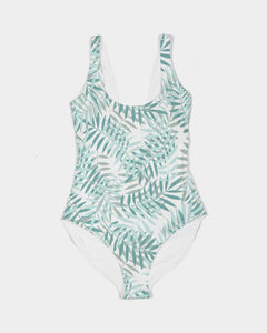 SMF Layered Palms Feminine One-Piece Swimsuit