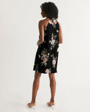 Load image into Gallery viewer, SMF Floral Pattern Feminine Halter Dress