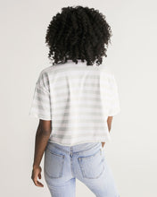 Load image into Gallery viewer, SMF Deck Stripe Feminine Lounge Cropped Tee