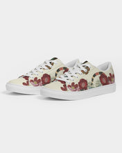 Load image into Gallery viewer, SMF Snake On Flowers Feminine Faux-Leather Sneakers