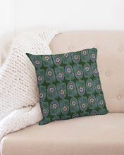 Load image into Gallery viewer, Peacock Tail Throw Pillow Case 18"x18"