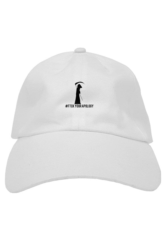 SMF White FYA premium dad hat