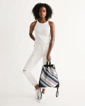 Load image into Gallery viewer, Soft Beach Stripe Canvas Drawstring Bag