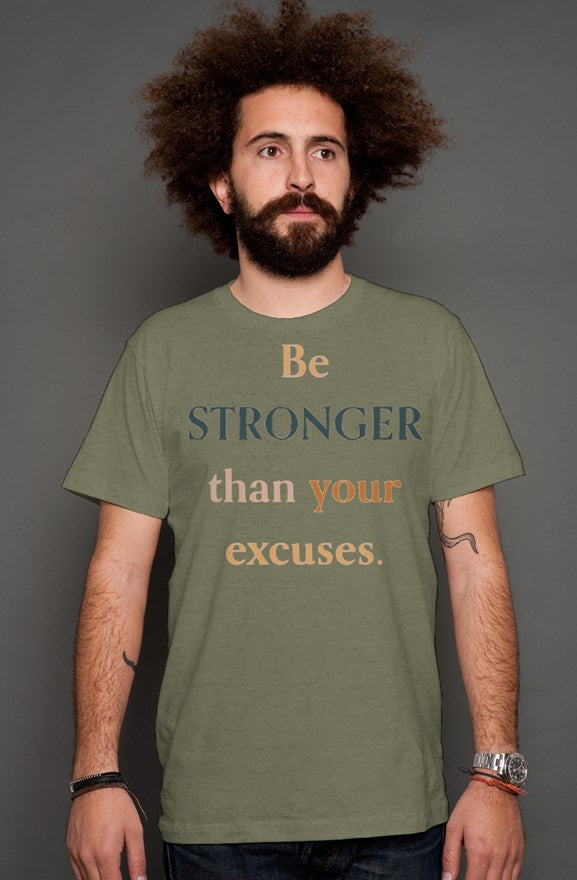 SMF BE STRONGER Green Heather T-shirt