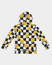 Load image into Gallery viewer, Checkered Smiley Face Kids Hoodie