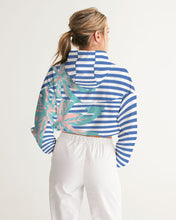 Load image into Gallery viewer, Blue Sea Women&#39;s Cropped Windbreaker