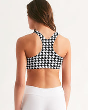 Load image into Gallery viewer, Houndstooth Women&#39;s Seamless Sports Bra