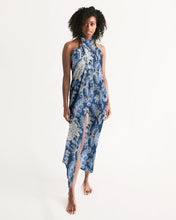 Load image into Gallery viewer, Navy Turkish Floral Swim Cover Up