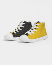Load image into Gallery viewer, SMF Yellow Kids Hightop Canvas Shoe