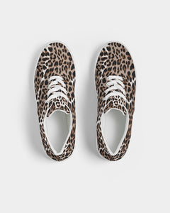 SMF Leopard Print Feminine Lace Up Canvas Shoe