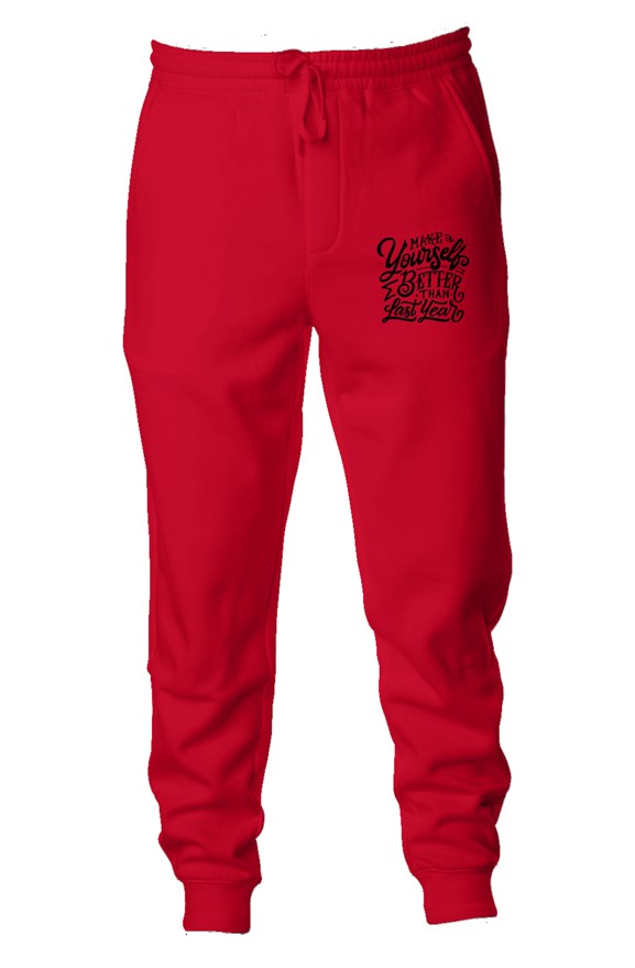 SMF Make Yourself Better Red Joggers