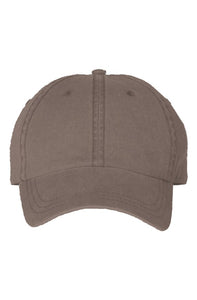 SMF Pigment Dyed Brown Mom Cap
