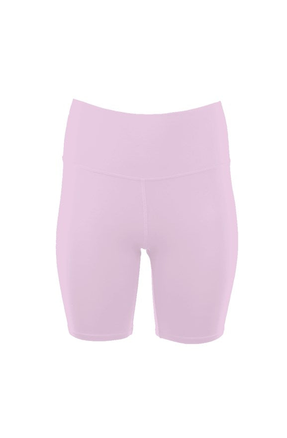 SMF Feminine Pink High Waist Biker Shorts