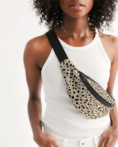 Cheetah Cream Crossbody Sling Bag