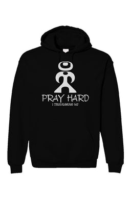 Pray Hard Black Hoodie