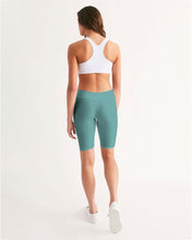 Load image into Gallery viewer, DUSTY MINT Women&#39;s Mid-Rise Bike Shorts