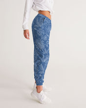 Load image into Gallery viewer, Blue Floral Women&#39;s Track Pants