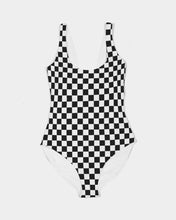 Load image into Gallery viewer, Chessboard Feminine One-Piece Swimsuit