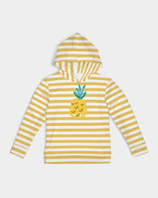 Load image into Gallery viewer, SMF Bright Yellow Strips Kids Hoodie
