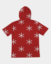 Load image into Gallery viewer, Snowflakes Masculine Heavyweight Short Sleeve Hoodie