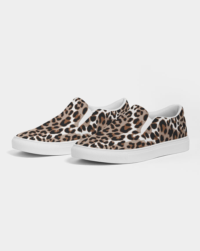 SMF Leopard Print Feminine Slip-On Canvas Shoe