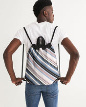 Load image into Gallery viewer, Soft Beach Stripe Canvas Drawstring Bag
