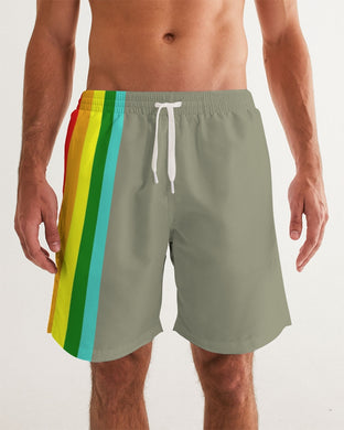 Olive Tree Masculine Swim Trunk