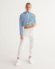 Load image into Gallery viewer, Blue Sea Women&#39;s Cropped Windbreaker