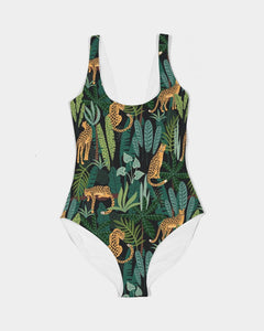 Jungle cheetah Feminine One-Piece Swimsuit