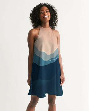 SMF Sunrise Feminine Halter Dress