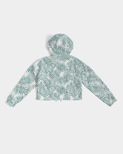 Load image into Gallery viewer, Layered Palms Women&#39;s Cropped Windbreaker