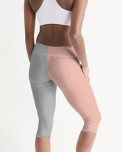 Load image into Gallery viewer, Pop Elements On Pink Women&#39;s Mid-Rise Capri