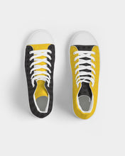 Load image into Gallery viewer, SMF Yellow Masculine Hightop Canvas Shoe
