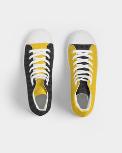 SMF Yellow Masculine Hightop Canvas Shoe