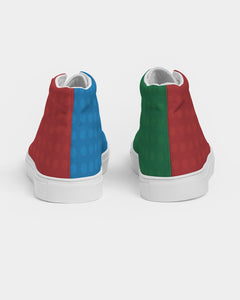 SMF Primary Color Feminine Hightop Canvas Shoe