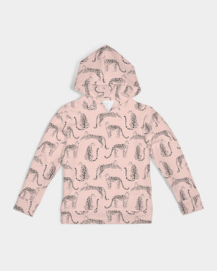 Pink Cheetah  Silhouette Kids Hoodie