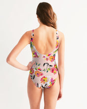 Load image into Gallery viewer, Happy Floral Feminine One-Piece Swimsuit