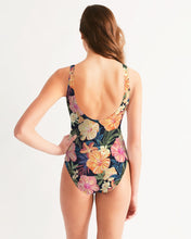 Load image into Gallery viewer, SMF Hibiscus Floral Feminine One-Piece Swimsuit