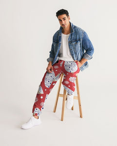 Red Christmas Masculine Track Pants
