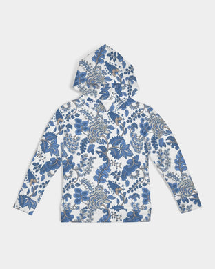 White Turkish Floral Kids Hoodie